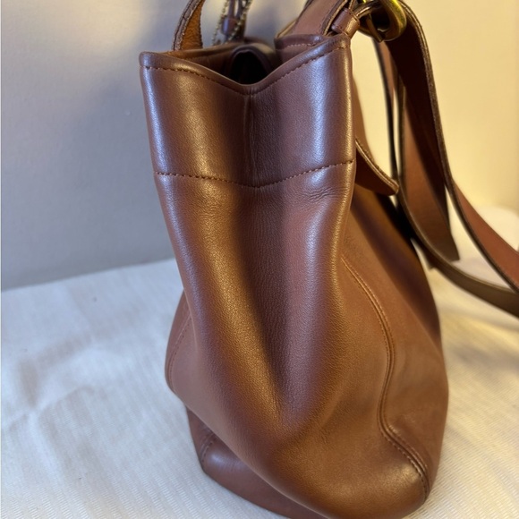 COACH British Tan Leather Waverly SoHo Tote Shoulder Bag - Picture 6 of 10